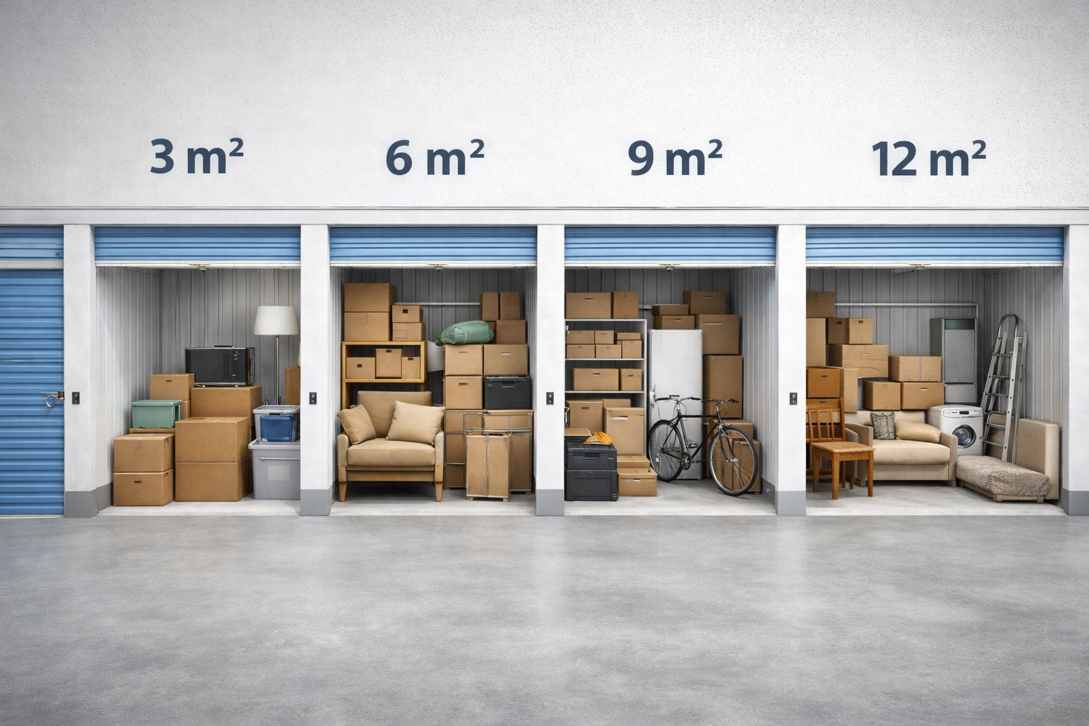 Quelle taille de box de self-stockage choisir selon ses besoins ?