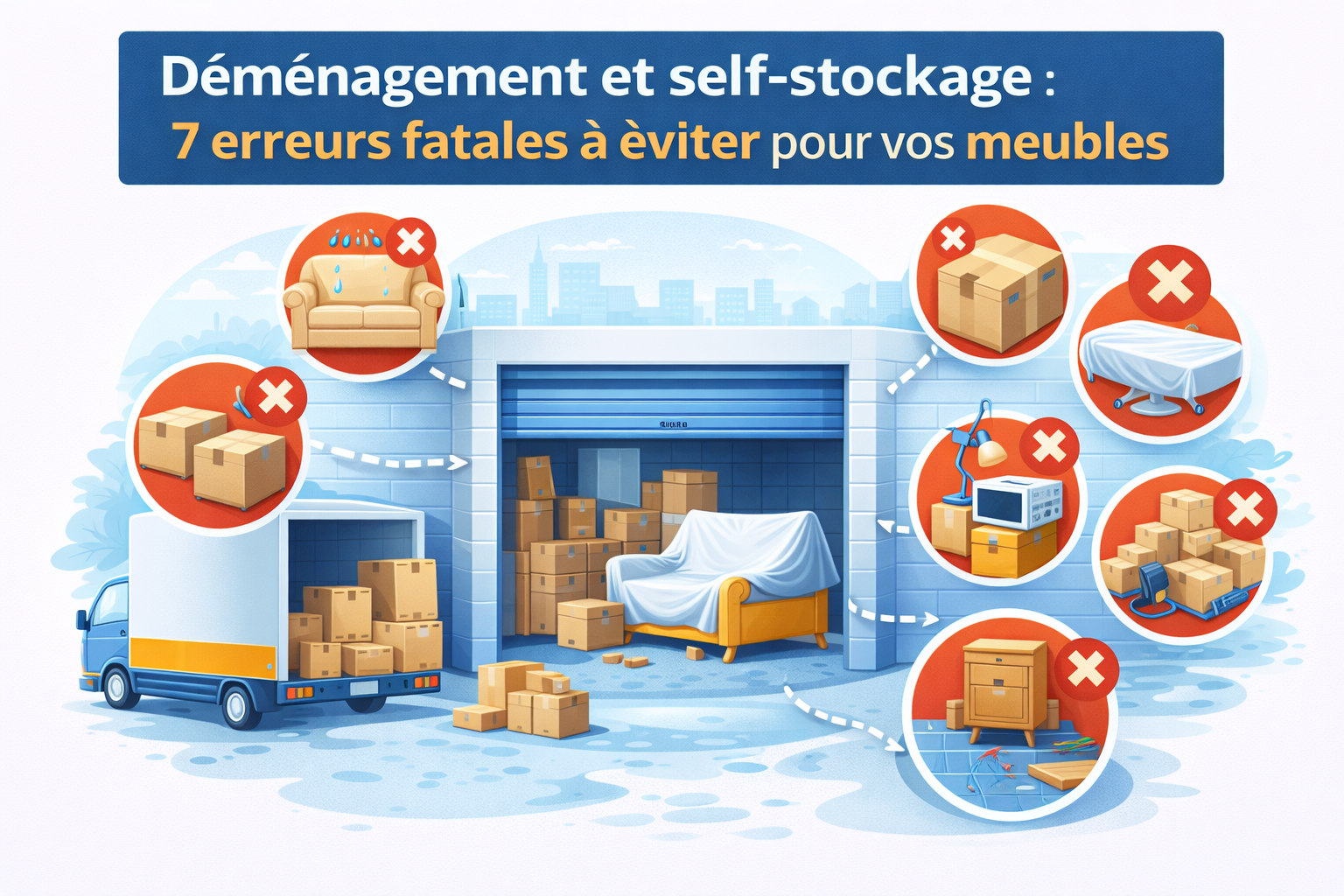 Déménagement et self-stockage : 7 erreurs fatales à éviter pour vos meubles