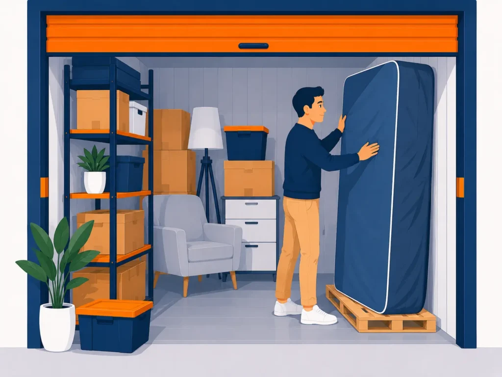 protéger un matelas en stockage ou déménagement housse verticale