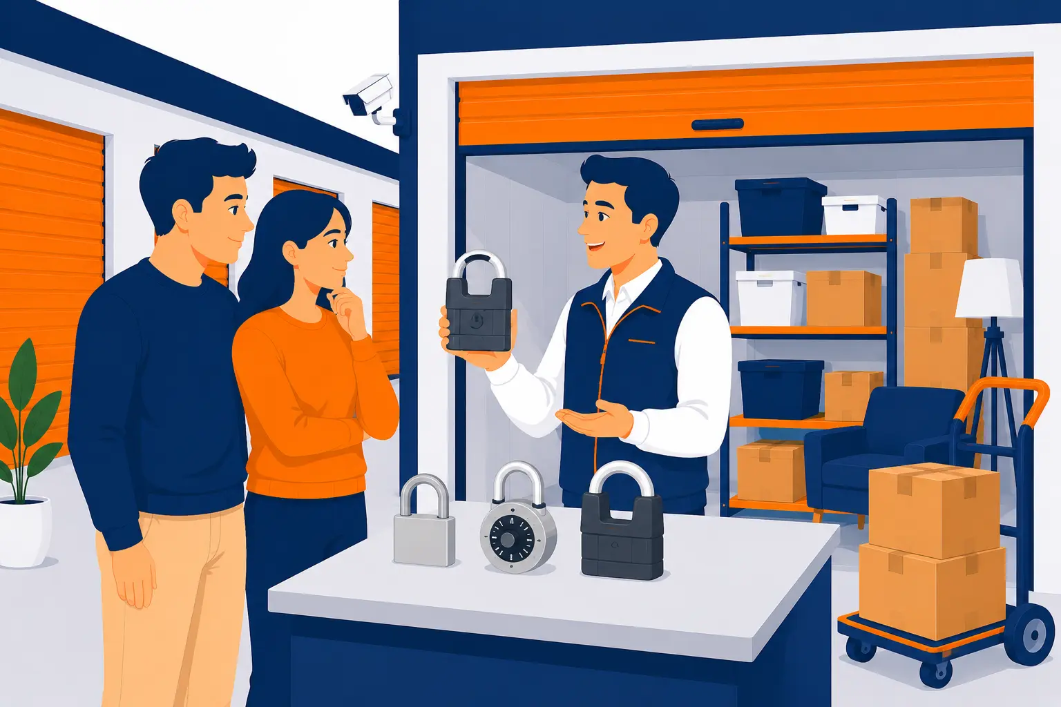 Quel cadenas choisir pour un box de stockage