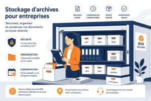 Stockage archives entreprise et box de stockage