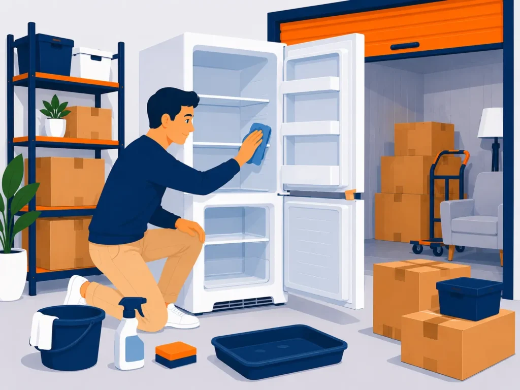 stocker un réfrigérateur ou un congélateur dans un box de stockage dégivré